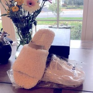 Vince faux fur slippers